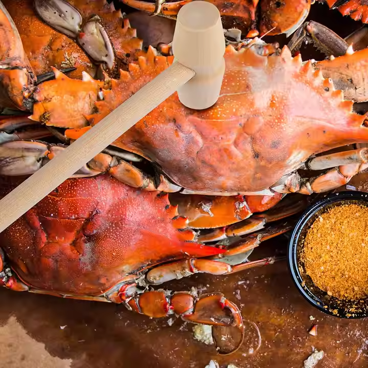 Wooden Crab Mallet - Ideal for Crushing Seafood Shells and Chocolate