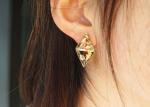 Most Popular Black Romantic Rhombus Shape Unique S925 Earrings Accessories
