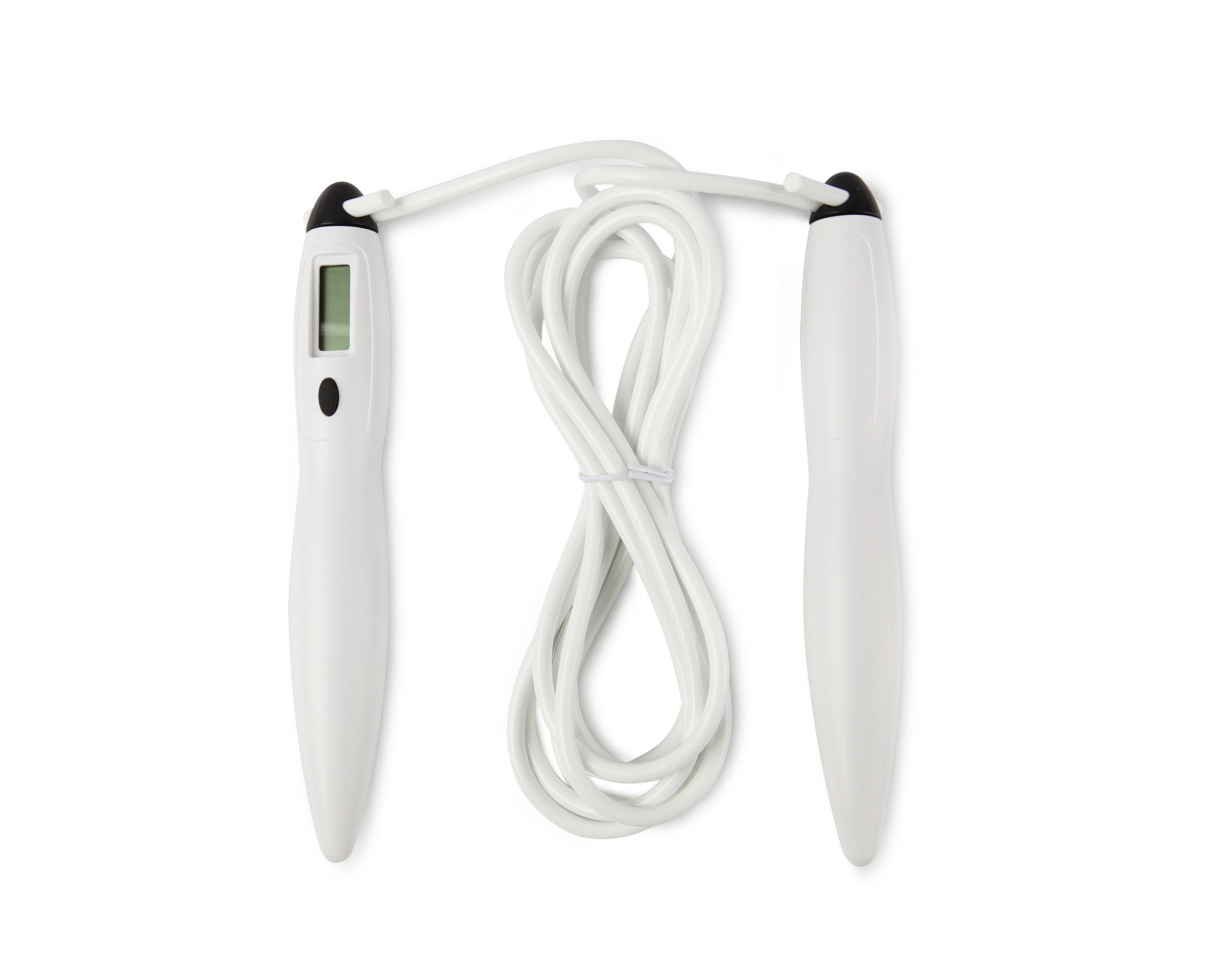 Fitness Jump Rope Custom Adjustable White PVC Skipping Jump Rope For Fitness Training Length Adjustable