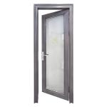 Finished Modern Aluminum Exterior Double Glass Swing Casement Door Doors for a