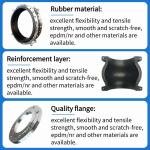 Stainless Steel Flange Rubber Expansion Joint For Industrial Piping Systems For