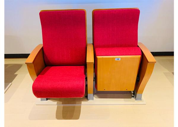 Buy cheap Solid Wood Arm Auditorium Theater Seating With Aluminum Alloy Stand from wholesalers