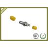 Buy cheap ST Singlemode Simplex Metal Fiber Optic Adapter With Zirconia Sleeve Yellow Color from wholesalers