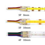 Waterproof IP20 COB LED Strip Connectors for 8mm 10mm Strip to Strip Plastic L