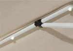 Solar LED Light Canopy Patio Umbrella 1.5M Garden Sun Shades Parasols