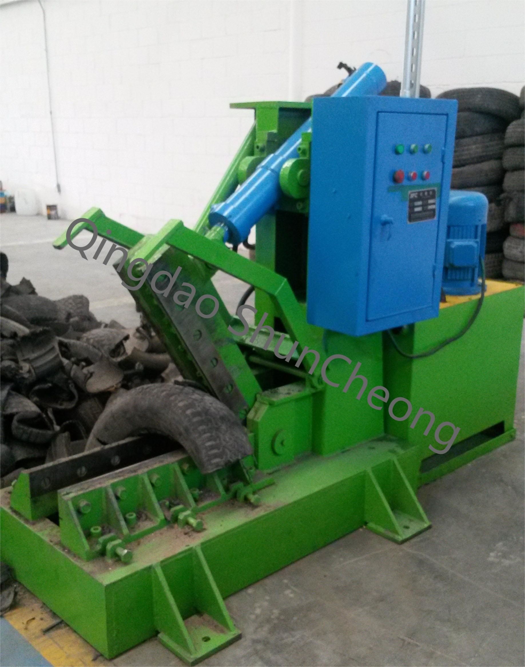 OTR And Truck Tire Cutting Machine/Waste Tire Rubber Powder Recycling Plant
