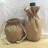 Buy cheap Wine Round Bottom Pouch , Natural Jute / Hessian Bottle Bags Eco Friendly from wholesalers