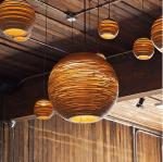 CountrySide ribbon cotton pendant light For Kitchen Bedroom Coffee Shop Lighting