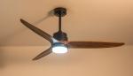 Energy-Efficient & Long-Lasting: 52-Inch Solid Wood Ceiling Fan with LED