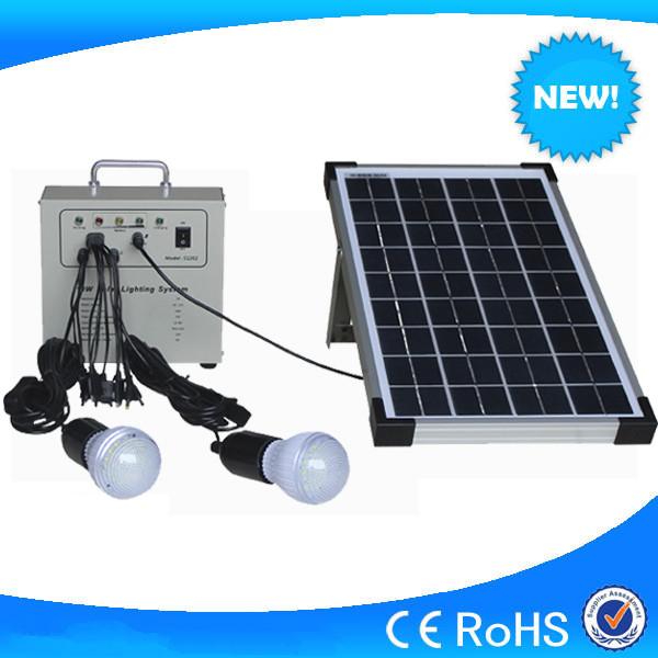 Buy cheap 10w mini portable solar power kits for outdoor lighting, USB Port, Mobile phone charger from wholesalers