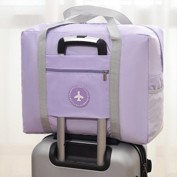 Buy cheap Purple Trolley Luggage Cosmetic Case Pouch With Dividers Compartments from wholesalers