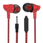 All color Fashion Wired Earbud Ear Earphone For Iphone Mobile Phone In-ear