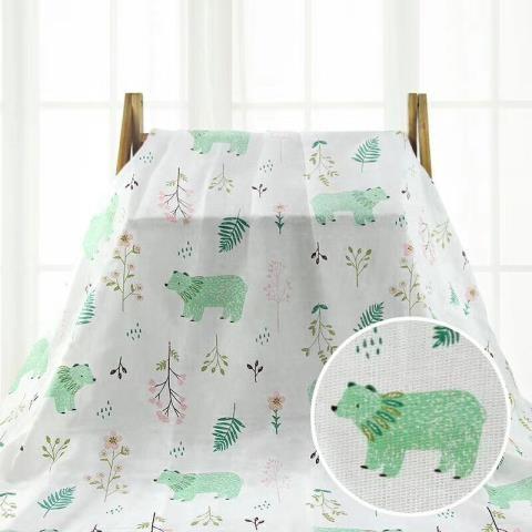 Buy cheap Thin Muslin Swaddle Blankets 100 Percent Cotton Plain / Seersucker 98x74 Mesh from wholesalers
