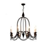 Country metal Chandelier Led Retro Candle Chandeliers vintage Loft interior