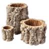 Buy cheap 1000pcs Natural Cork Bark Planter Round Flower Pots Non Toxic from wholesalers