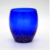 Buy cheap Solid Cobalt Blue Whisky Tumbler Glass With Golden Stone from wholesalers