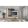 Buy cheap Home Furniture Simple LED TV Wall Mount Stand Cabinet with Sliding Doors in Indonesia from wholesalers