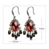 Buy cheap Vintage 925 Silver Created Garnet Tassels Dangle Earrings (E017283W) from wholesalers