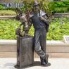 Buy cheap Bronze Sculpture of a Happy Man in Outdoor Metal Art and Craftsmanship from wholesalers