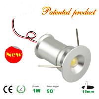 Buy cheap recessed Mini LED light 1W Spotlight cabinet Light LED lamps CE Rohs product