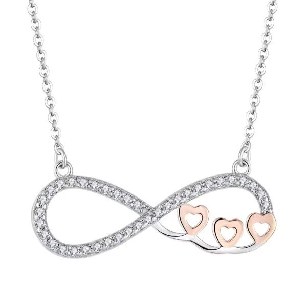 YASVITTI Wholesale Personalized High End Silver Necklace Rose Gold Plated Heart