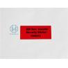 Buy cheap PET Film Material Self Adhesive Security Labels Red Security Tape from wholesalers
