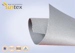 Silicone Rubber Coated Fiberglass Fabric On Single Side For Smoke And Fire