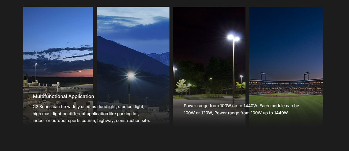 Multifunctional Outdoor Flood Lights G2 Series 240W LED Flood Light