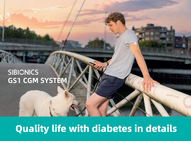 15 Days Continuous Glucose Monitoring CGM Systems Built-In Battery IPX8 Waterproof