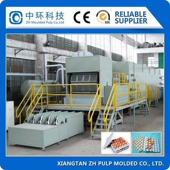 Recycling Egg Carton Forming Machine , Disposable Bowl Making Machine 100kw