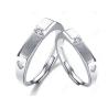 Buy cheap High quality 925 sterling silver rings diamond couple rings from wholesalers