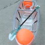 Double Seats Hard Plastic Kayak , Impact Resistant Fishing Canoe For Ocean Use