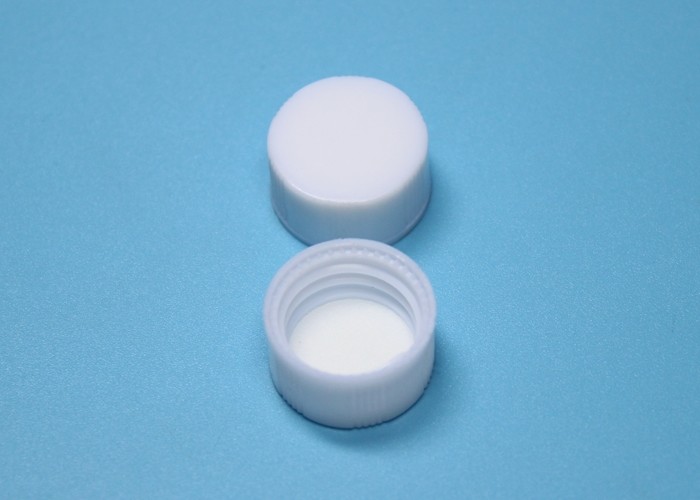 13mm White Threaded Plastic Cover Caps PP Material For Screw Bottle