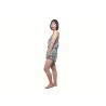 Buy cheap Printing Ladies Satin Pyjamas , Ladies Casual Jumpsuits With Polyester Lace from wholesalers