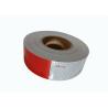 Buy cheap Red And White Retro Adhesive Reflective Tape For Vehicles , Reflective Marking Tape from wholesalers