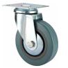 Buy cheap Swivel Grey rubber caster with front brake , 2"-5" light medium duty PVC Caster for furniture, Moving castor from wholesalers