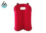 Waterproof Neoprene 2 Bottle Wine Tote , Red Double Wine Cooler Bag