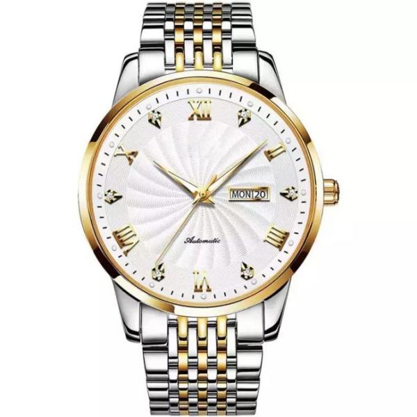 Buy cheap 41.5mm Automatic Mechanical Watches For Men Stainless Steel Twotone IP Plating from wholesalers