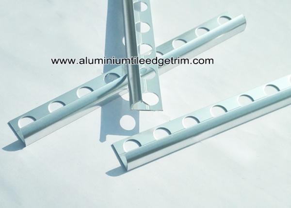 Buy cheap 10mm Chrome Quadrant Aluminium Tile Edge Trim Around Window / For Bathroom Tiles from wholesalers