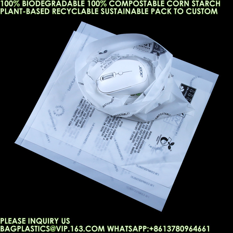 Eco-Friendly Recyclable Bag Corn Starch Compostable Beverage Bag 100% Biodegradable Vegetable Fruit Pouch Bags