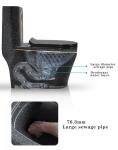Dual Flushing Flowrate 3L 6L WC Toilet Bowl One Piece Structure