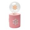 Buy cheap Pink Base LED Filament Lamp With Snow Flake Resin 3AAA 8.4*8.4*18cm 615g from wholesalers