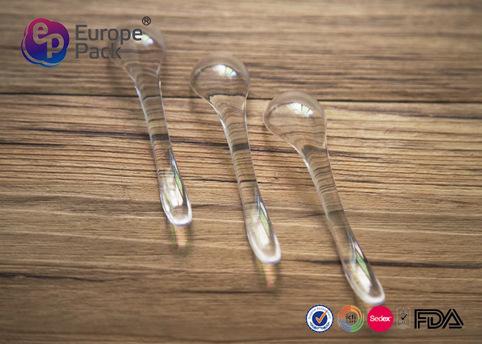 Small Plastic Tasting Spoons For Wedding Decoration / Food Packing