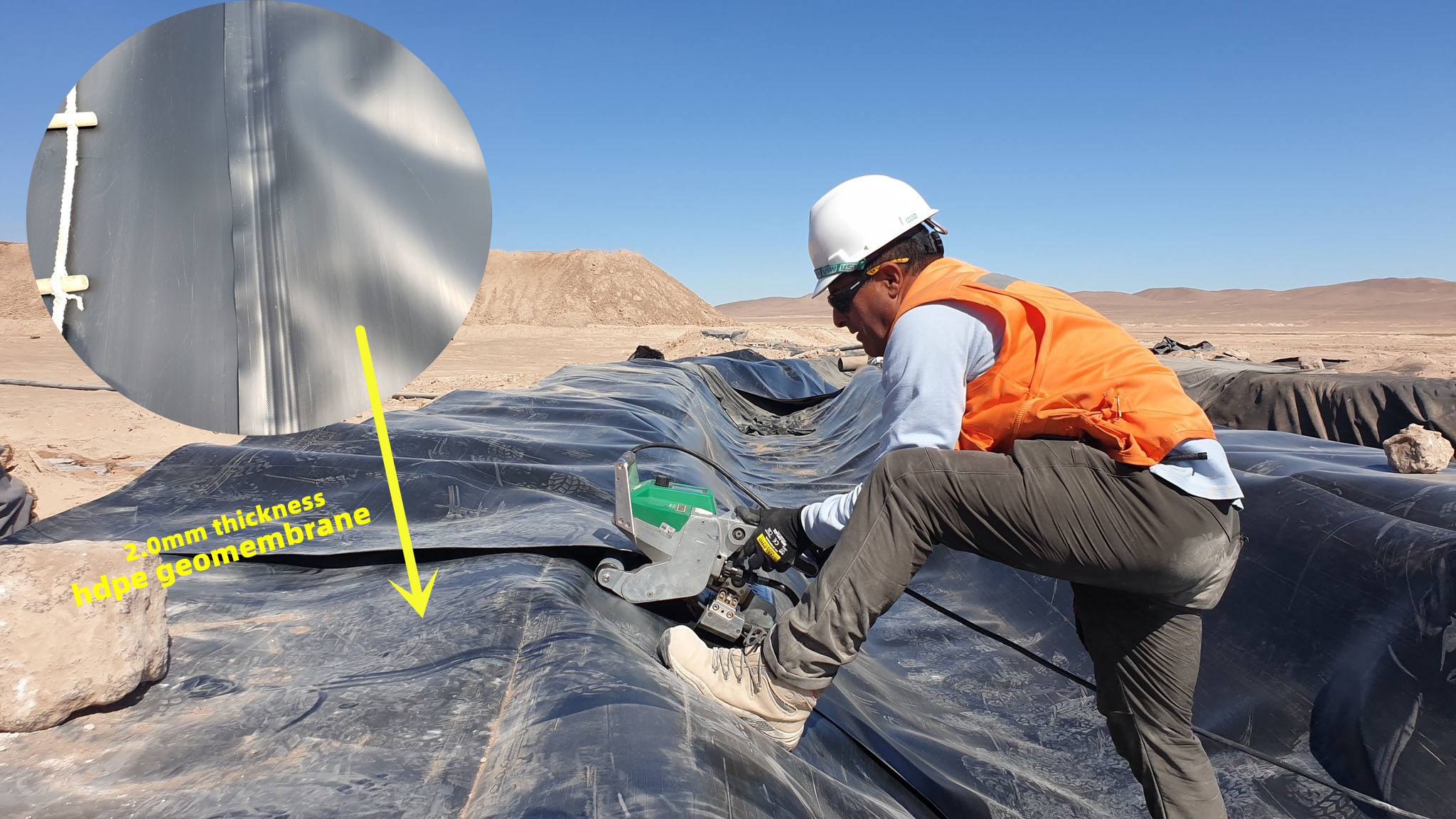 Waterproof HDPE Landfill Geomembrane Liner 1mm 1.5mm Pond Dam Liner Prices in Kenya