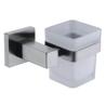 Buy cheap Bathroom accessions toilet brush holder ABS plastic brush 304 stainless steel handle glass holder from wholesalers