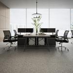 Aluminum Frame Workstations Luxury Customized Desks for Intelligent Office