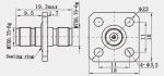2.4mm Water Seal Stainless Steel Female to Female RF Adapter Connector