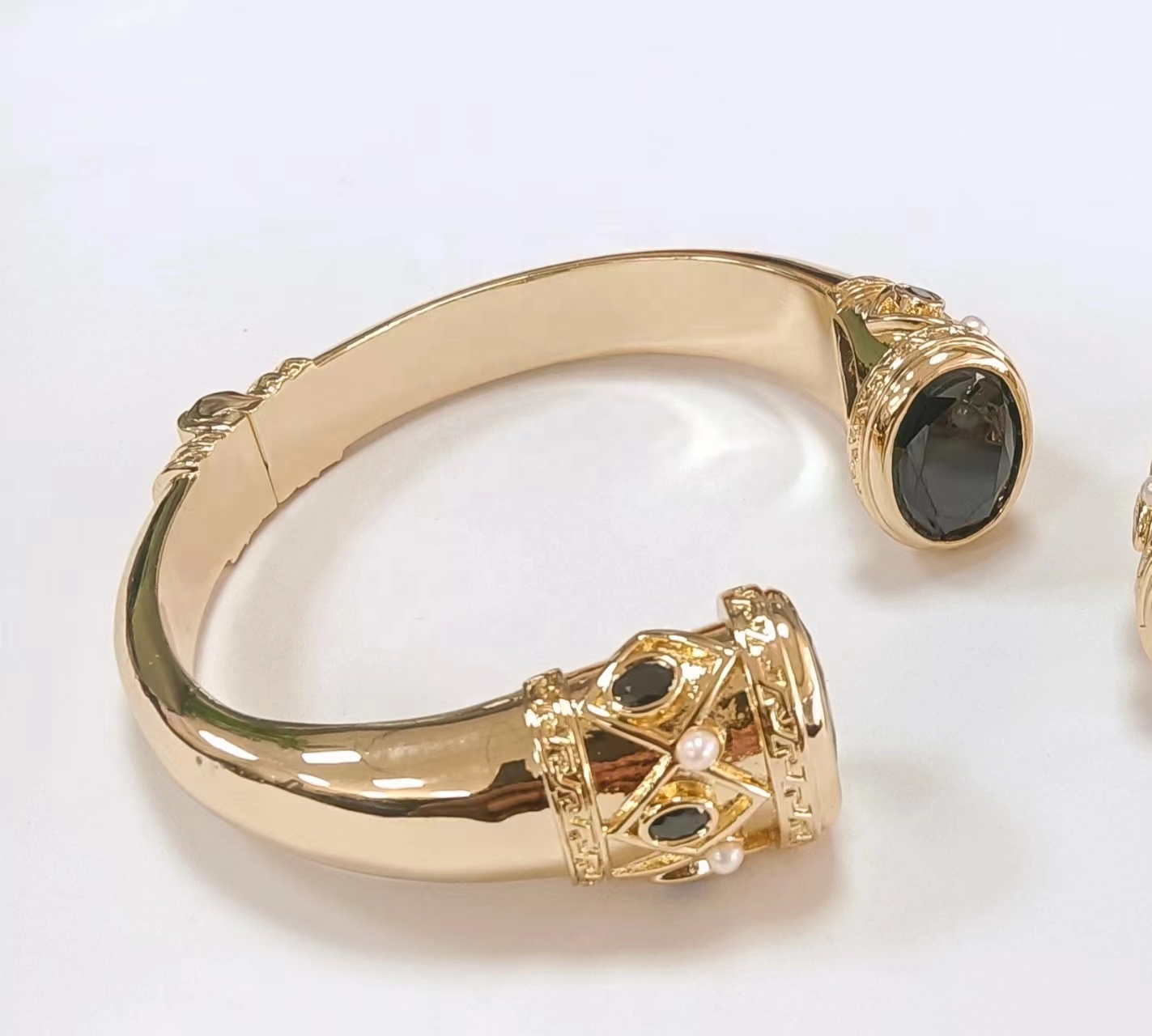 CZ Stone Bracelet 18K Gold Tennis Bracelet Cubic Zirconia ECO Copper And Brass Bangle