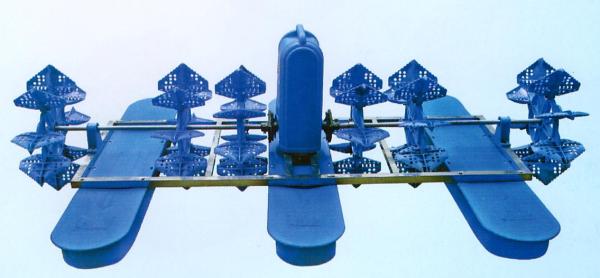 Buy cheap High Efficiency Speed Paddle wheel aerator 6 IMPELLERS 3HP 2.2kw 440V from wholesalers