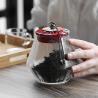 Buy cheap Borosilicate Stripe Glass Storage Jars Kitchen Storage Glass Tea Canister from wholesalers